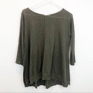 Anthropologie Sparrow Olive Green  Sweater